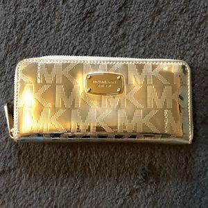 Michael Kors Gold Embossed Wallet